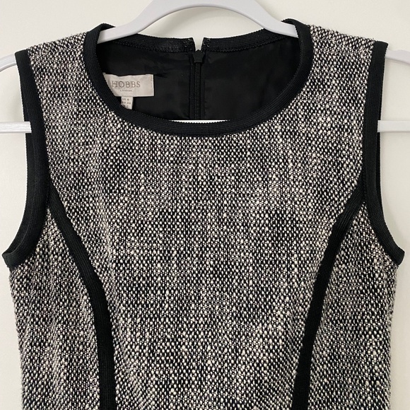 HOBBS LONDON Jamila Tweed Sheath Dress Size 2 - Picture 3 of 6
